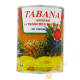 Ananas 10 tranches entières au sirop léger TABANA 565g France