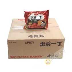 Soupe nouille Ramen Demae piquant NISSIN carton 30x100g Hongrie