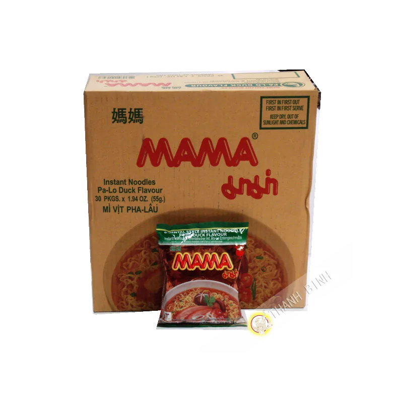 Mì vịt ăn liền MAMA thùng 30x60g Thái Lan Mì vịt ăn liền MAMA thùng 30x60g Thái Lan
