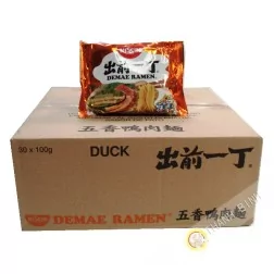 Soup noodle Ramen Demae duck NISSIN cardboard 30x100g Hungary