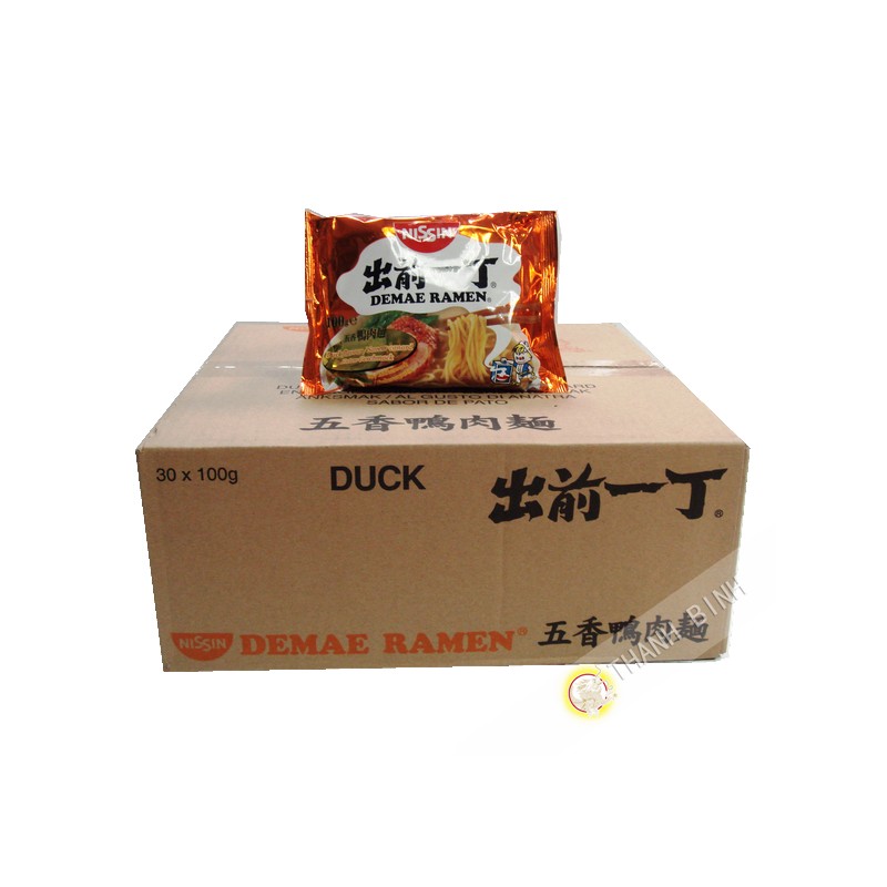 Zuppa di noodle Ramen Demae anatra NISSIN cartone 30x100g Ungheria