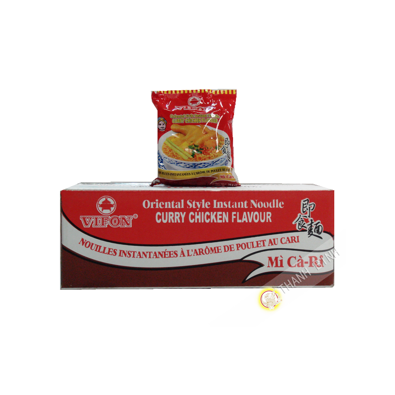 Soupe nouille poulet curry VIFON carton 30x70g Vietnam Soupe nouille poulet curry VIFON carton 30x70g Vietnam