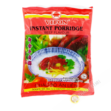 Minestra di riso, carne di manzo VIFON cartone 50x50g Vietnam