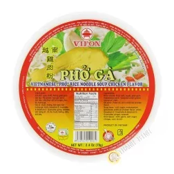 Sopa pho pollo tazón VIFON de cartón 12x70g Vietnam