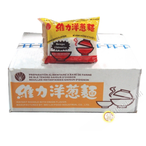 Sopa de fideos de cebolla VE WONG cartón 30x85g Taiwán