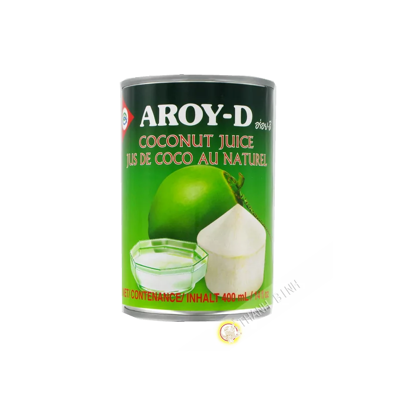 Jus de coco naturel AROY-D 400ml Thailande Jus de coco naturel AROY-D 400ml Thailande