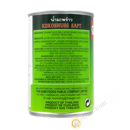 Jus de coco naturel AROY-D 400ml Thailande