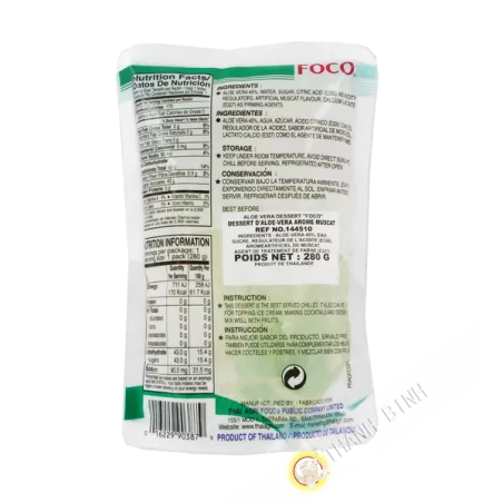 Dessert Aloe vera muscat PANCHY 280g Thailand