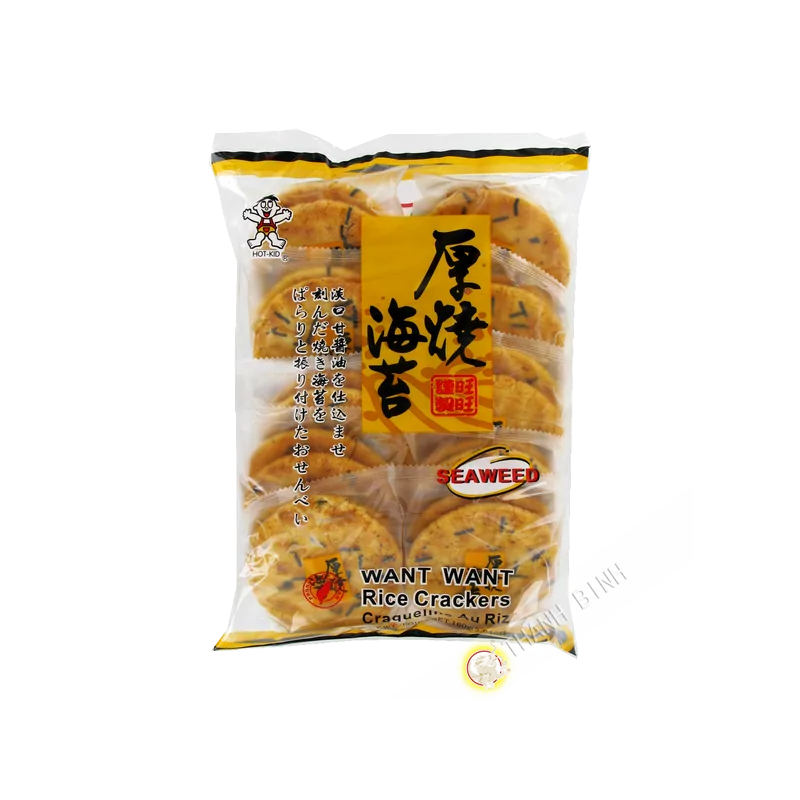 Crackers de riz à l'algue WANT WANT 160g Taiwan Crackers de riz à l'algue WANT WANT 160g Taiwan