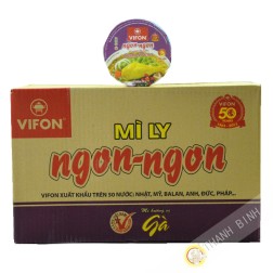 Zuppa di noodle di pollo Ciotola NGON NGON VIFON cartone 24x60g Vietnam