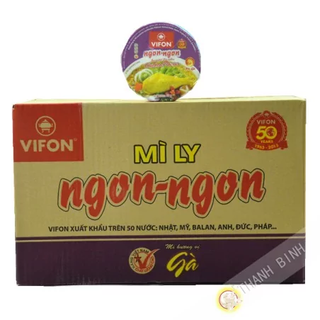 Suppe huhn-nudel-Schüssel NGON NGON karton VIFON 24x60g Vietnam