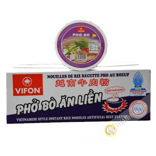 Sopa pho tazón de carne de VIFON de cartón 12x70g Vietnam