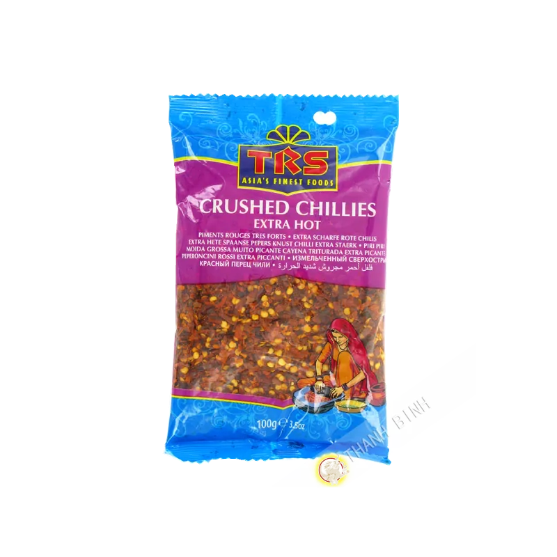 Piment écrasé rouge très fort TRS 100g Inde