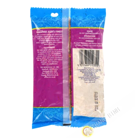Piment écrasé rouge très fort TRS 100g Inde