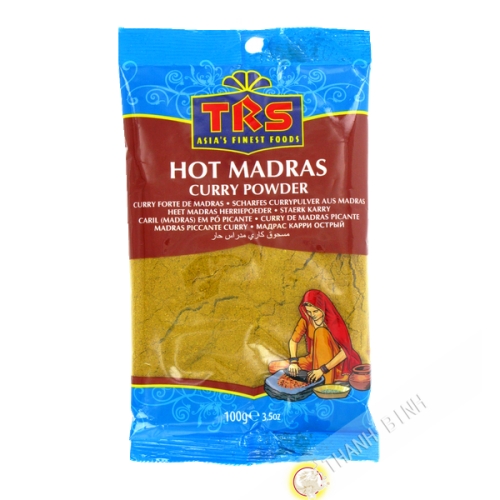 Madras curry en poudre hot TRS 100g Inde