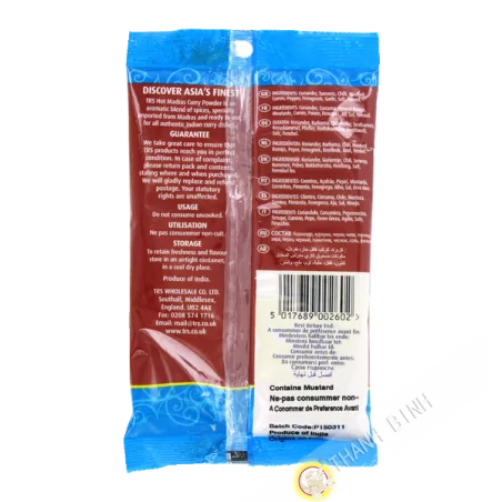 Madras curry in polvere calda 100g India