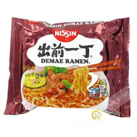 Soupe nouille Ramen Demae boeuf NISSIN 100g Hongrie