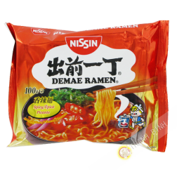 Soupe nouille Ramen Demae piquant NISSIN 100g Hongrie