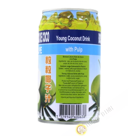 Juice of young coconut to the puple FOCO 330ml Thailand