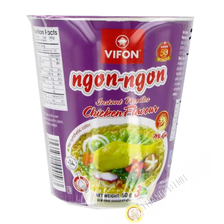 Soupe nouille poulet Bol NGON NGON VIFON 60g Vietnam