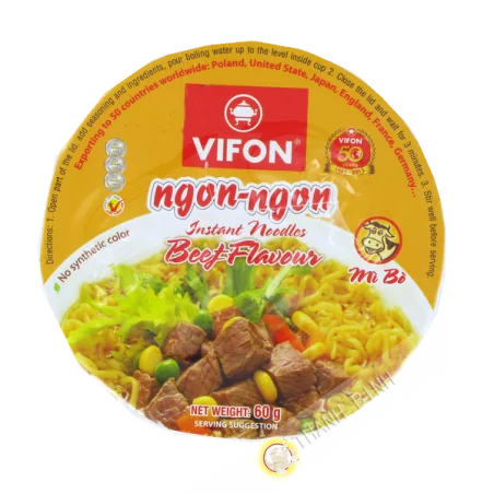 Soupe nouille boeuf Bol NGON NGON VIFON 60g Vietnam