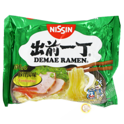 Soupe nouille Ramen Demae porc Tonkotsu NISSIN carton 30x100g Hongrie