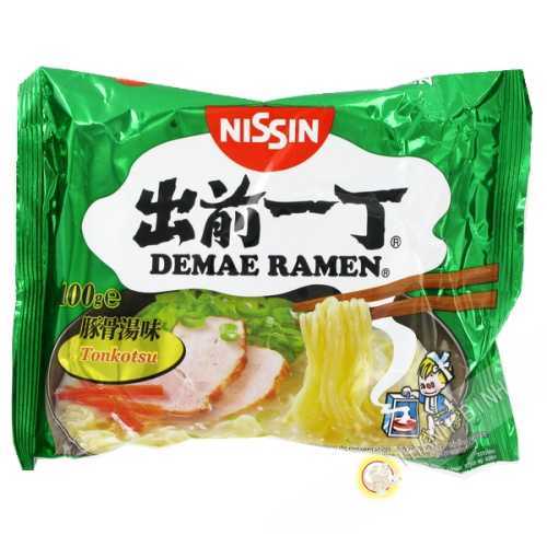 Sopa de fideos Demae Ramen de cerdo Tonkotsu NISSIN 100g Hungría