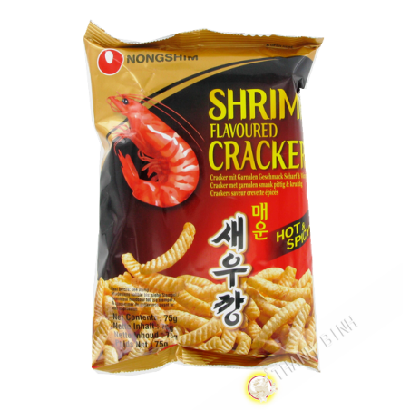 Chip di gamberi piccante il NONGSHIM 75g di Corea