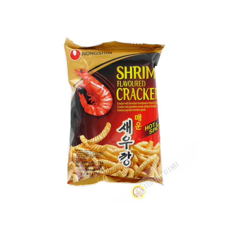 Chips Coreane Nuvole di Drago gusto Gamberi 75 g, Shrimp Flakes NongShim