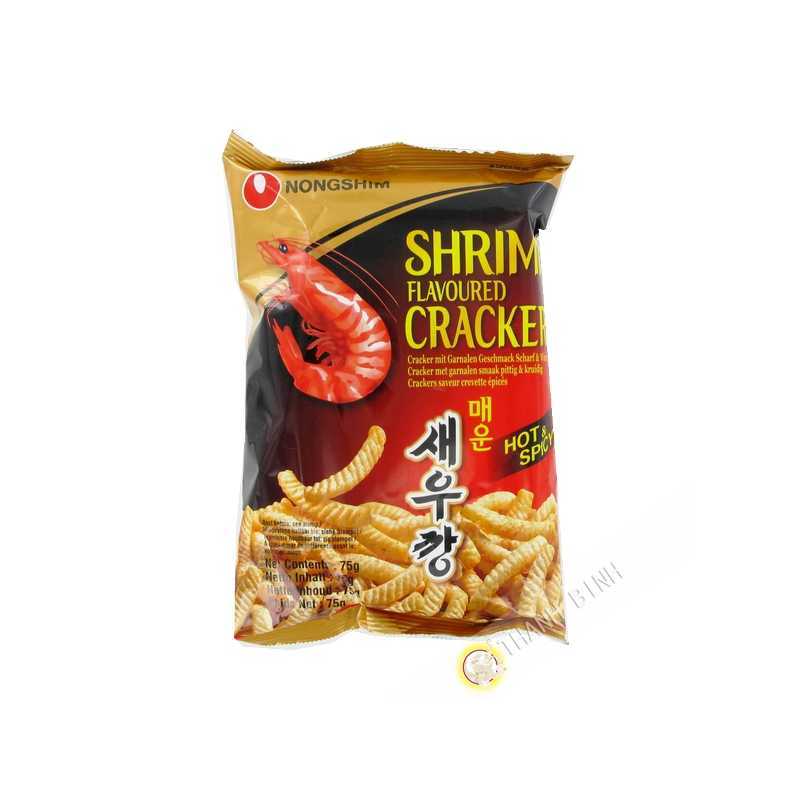 Chips Coreane Nuvole di Drago gusto Gamberi 75 g, Shrimp Flakes NongShim