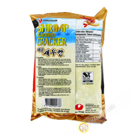 Chip di gamberi piccante il NONGSHIM 75g di Corea