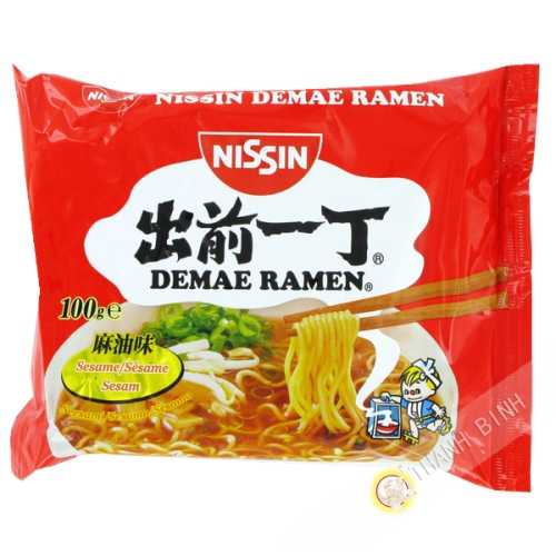 Soupe nouille Ramen Demae sésame NISSIN carton 30x100g Hongrie