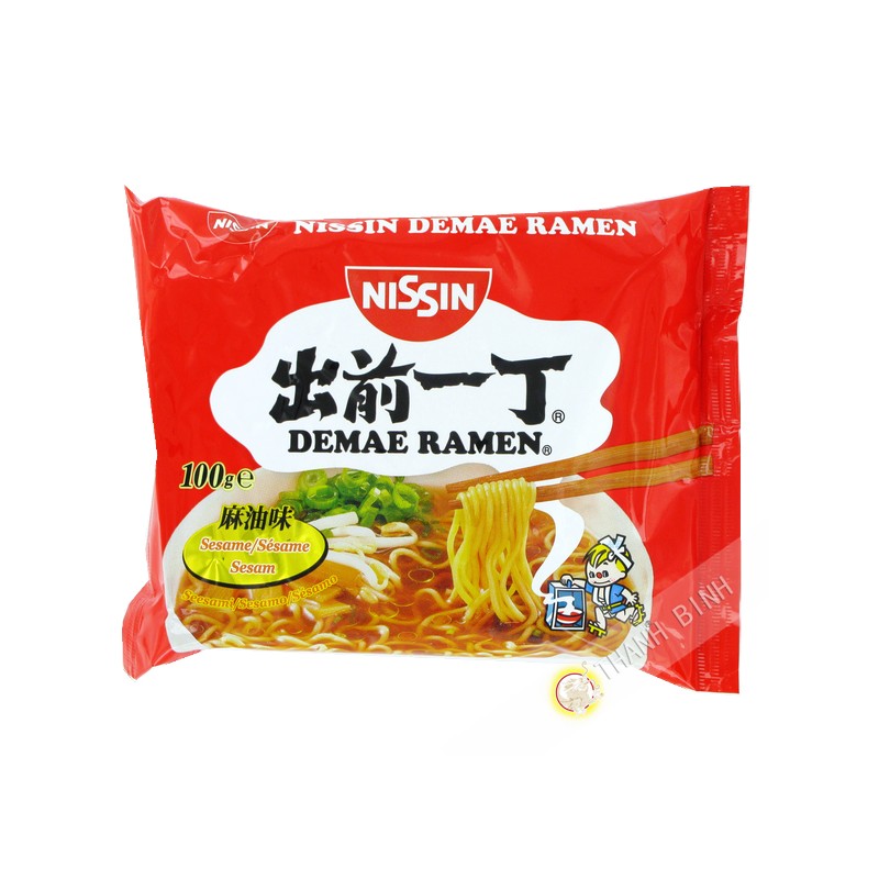 Sopa de fideos Ramen Demae de sésamo NISSIN de cartón 30x100g Hungría