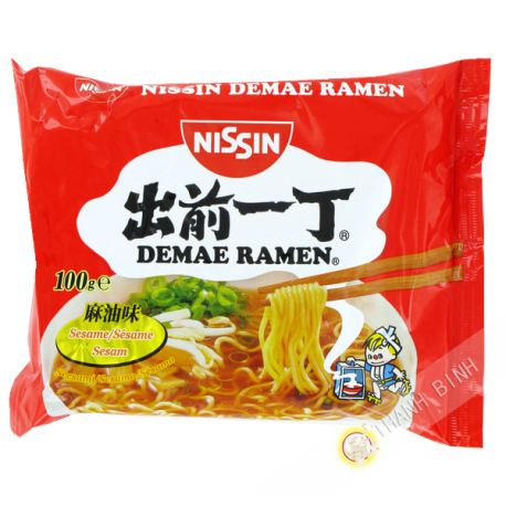 Soup noodle Ramen Demae sesame NISSIN cardboard 30x100g Hungary