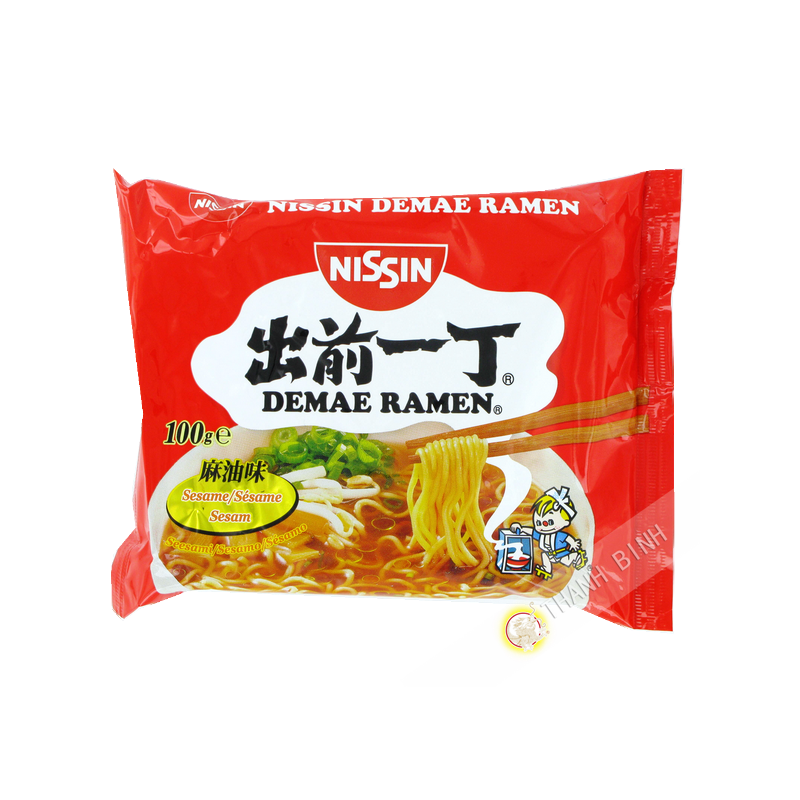 Soup noodle Ramen Demae sesame NISSIN cardboard 30x100g Hungary