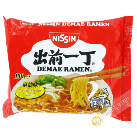 Soupe nouille Ramen Demae sésame NISSIN carton 30x100g Hongrie