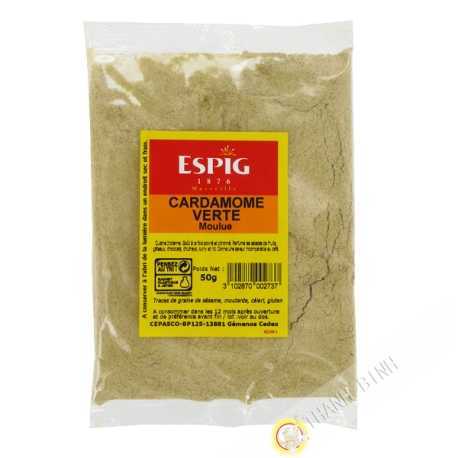 Cardamomo verde molido ESPIG 50g Francia