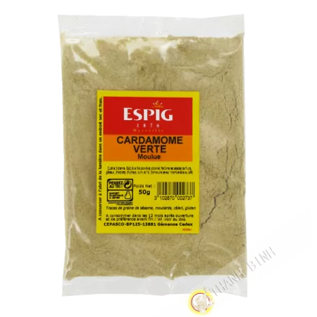 Cardamone vert moulu ESPIG 50g France