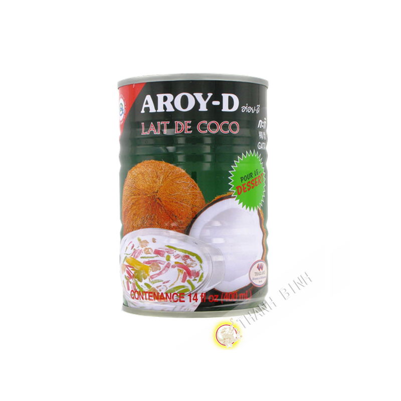 latte di cocco dolce AROY-D 400ml Thailandia latte di cocco dolce AROY-D 400ml Thailandia