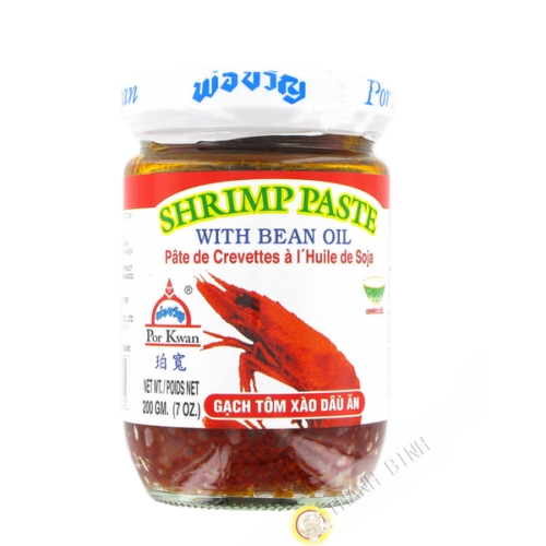 Pâte de crevette à l'huile soja POR KWAN 200g Thailande