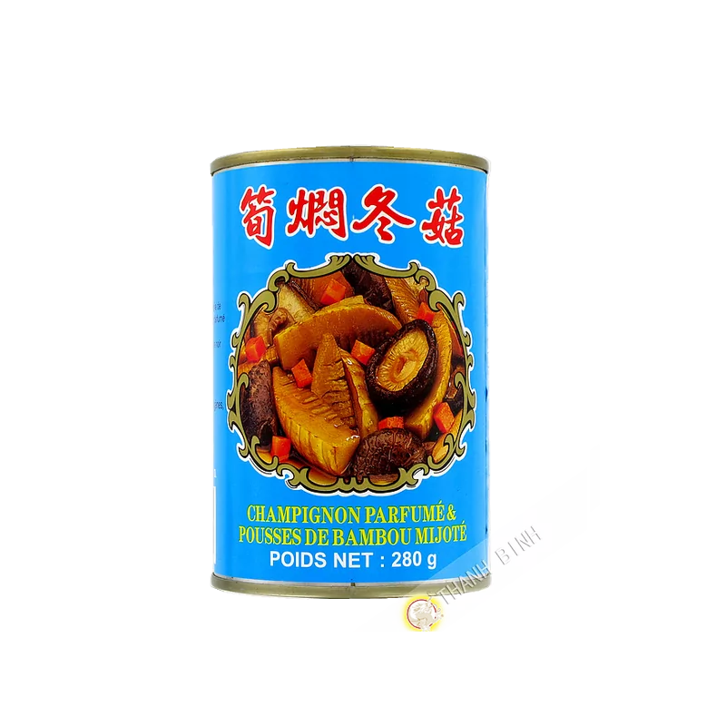 Hongo Fragante, y el Brote de bambú a fuego lento WU CHUNG 280g Taiwán