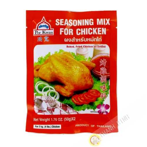 Assaisonnement poulet grillé POR KWAN 100g Thailande