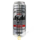 La cerveza Asahi Super Dry en una lata de 500ml Japón