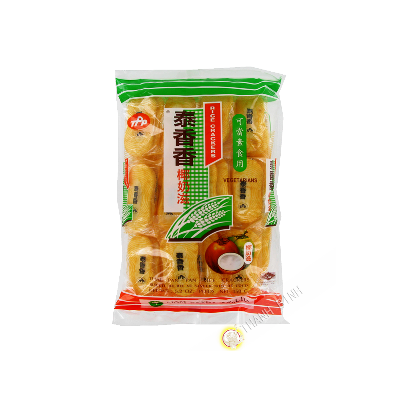 Cracker riz saveur coco SIAM LUKCY 150g Thailande Cracker riz saveur coco SIAM LUKCY 150g Thailande
