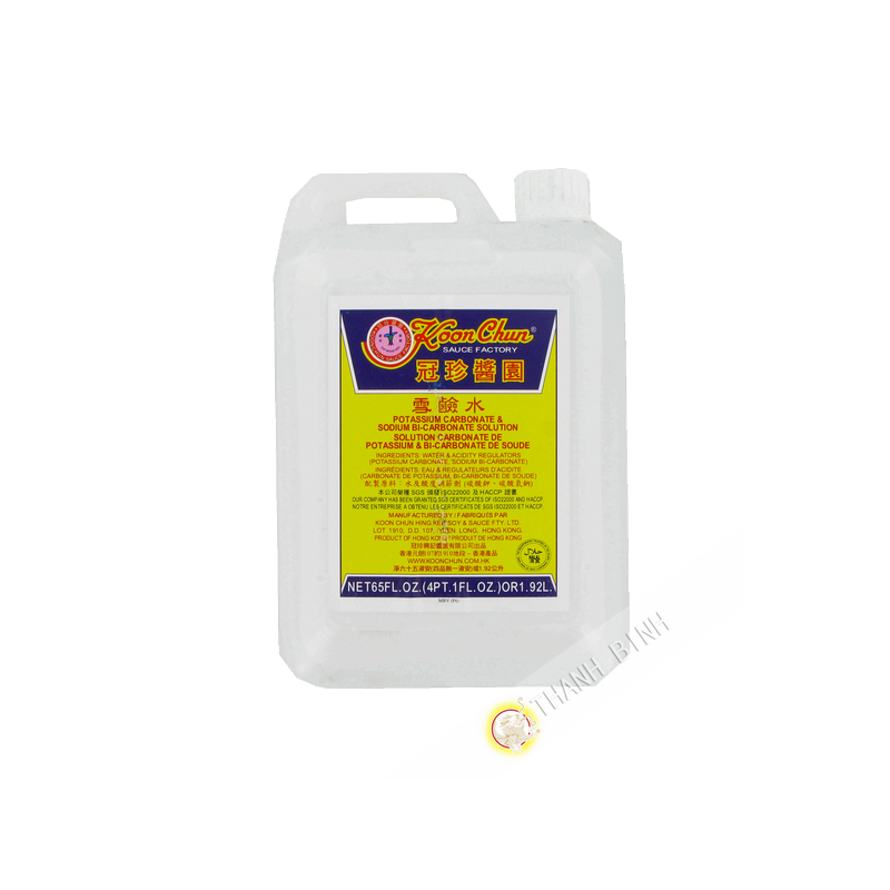 Water of potash, sodium bi-carbonate KOON CHUN 1.92 l China Water of potash, sodium bi-carbonate KOON CHUN 1.92 l China
