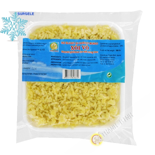 Steamed glutinous rice with mung bean DRAGON OR 300g - FROZEN