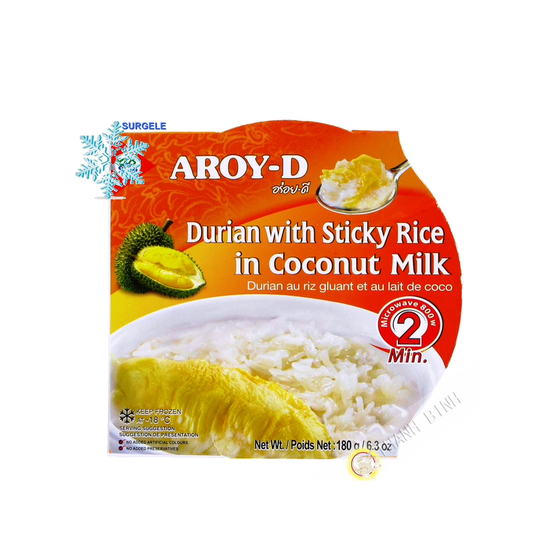 Dessert-sticky rice durian 180g - SURGELES Dessert-sticky rice durian 180g - SURGELES