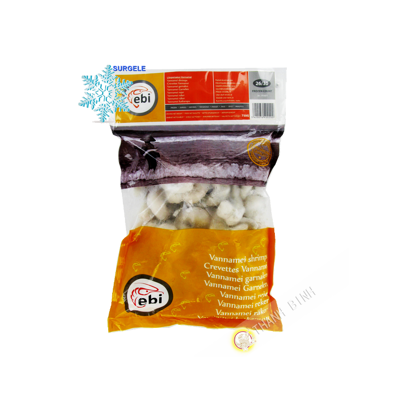 Shrimp peeled 26/30 700g - SURGELES Shrimp peeled 26/30 700g - SURGELES