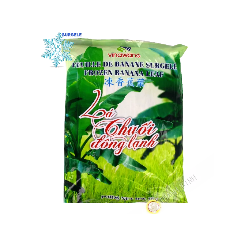 Hoja de plátano VINAWANG 1kg Vietnam - SURGELES Hoja de plátano VINAWANG 1kg Vietnam - SURGELES