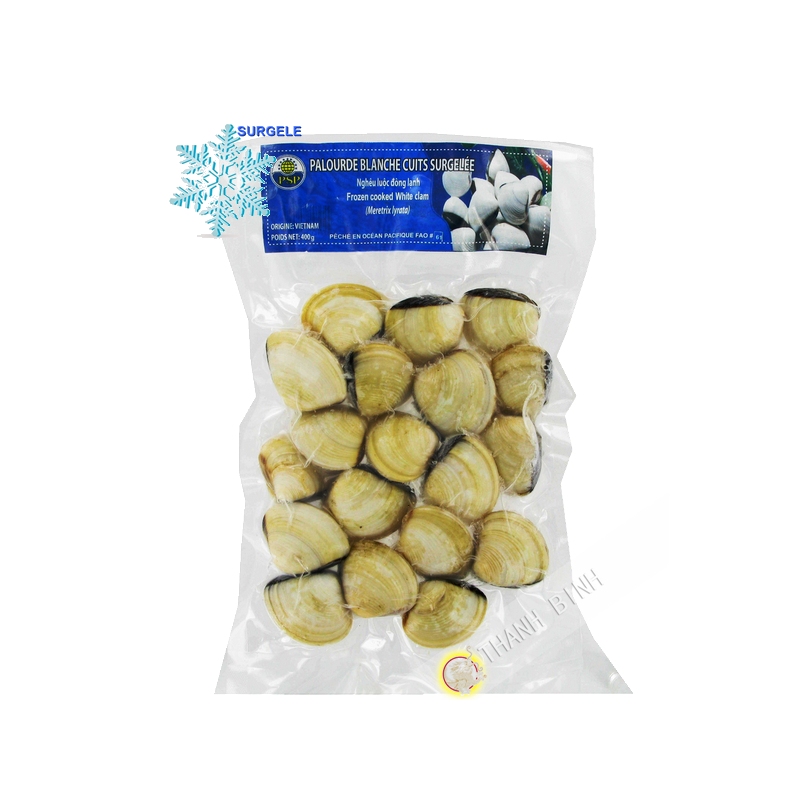 Almejas blancas cocidas PSP 400g de Vietnam - SURGELES